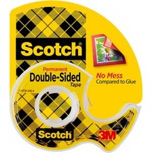 3m 137EA Scotch Double-sided Tape - 12.50 Yd Length X 0.50 Width - 1 C