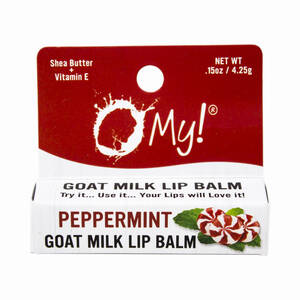 Omy! BL-LB-BX1P-15-PepMint O My! Goat Milk Lip Balm - Natural Goat Mil