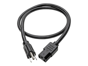 Tripp UU9842 3ft Computer Power Cord Cable 5-15p To C13 Heavy Duty 15a