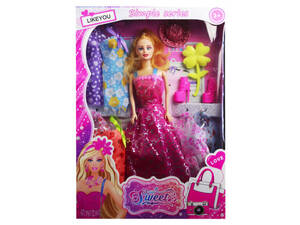 Bulk GE573 11quot; Beauty Doll With Fun Accessories Included