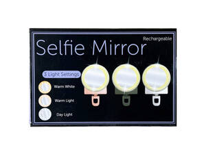 Bulk GE629 Phone Ring Light With Mirror In 3 Assorted Colors