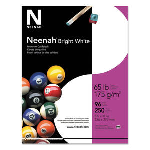 Neenah WAU 91904 Neenah Inkjet, Laser Printable Multipurpose Card - Br