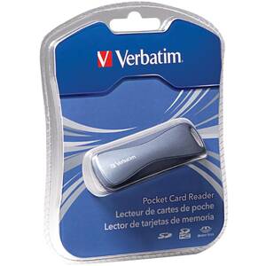 Verbatim 97709 Sdmemory Stick Pocket Card Reader, Usb 2.0 - Graphite -