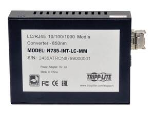 Tripp N785-INT-LC-MM Gigabit Multimode Fiber To Ethernet Media Convert