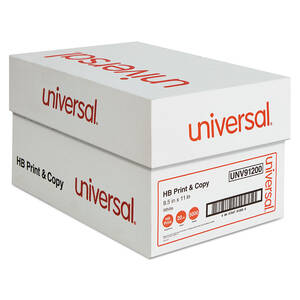 Universal UNV91200PLT Paper,8.5x11,20,96brt,wh