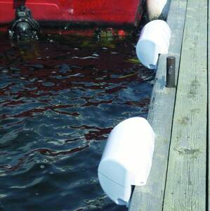 Dock 1062-W-F Dolphin Dockside Bumper 8.5 X 24  White
