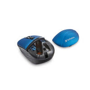 Verbatim 70705 , Wireless Mini Travel Mouse, Commuter Series, Blue
