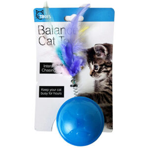 Bulk GE643 Balance Cat Toy With Feathers