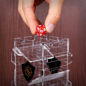 Generic ENTTADT100CLWS Dice Tower Tray For Tabletop Rpg Games