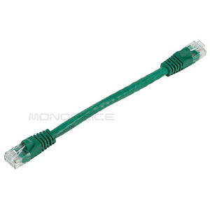 Monoprice 9843 Cat6 24awg Utp D Cable_ 6-inch Green