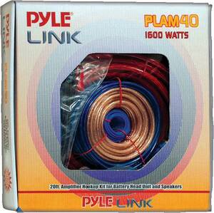 Pyle PLAM40 (r)  4-gauge 1,600 Watt Amp Installation Kit