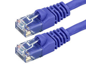 Monoprice 2131 Cat5e 24awg Utp  Patch Cable_ 1ft Purple
