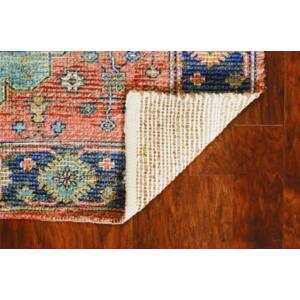 Homeroots.co 375080 90 X 114 Blue Jute Or Polyester Rug