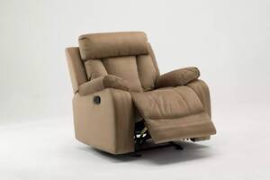 Homeroots.co 329385 40 Modern Beige Fabric Chair