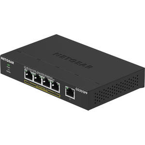 Netgear GS305PP-100NAS 5-port Gigabit Ethernet Poe+ Unmanaged Switch (