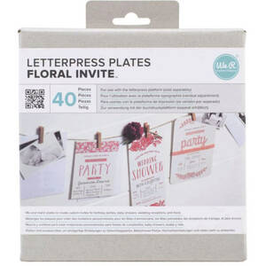 Bulk GR365 We-r 40 Piece Formal Invite Themed Letterpress Plates