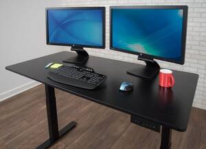 Luxor STANDE-60-BK/BO 60 3-stage Dual-motor Electric Stand Up Desk
