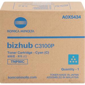 Original Konica KNMA0X5434 Tnp50c 5kyield Cyan Toner Cartridge