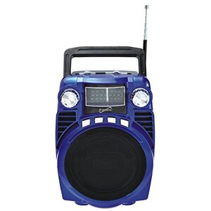 Supersonic SC-1390BLU Sc-1390bt - Blue Bluetooth 4-band Radio (blue)