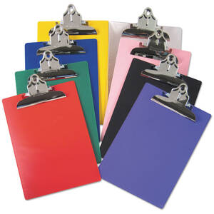 Saunders DIX 21603 Saunders Recycled Plastic Clipboards - 1 Clip Capac