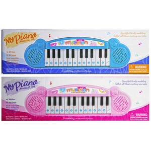Bulk GE578 24 Key Battery Operated Keyboard With Songs Included