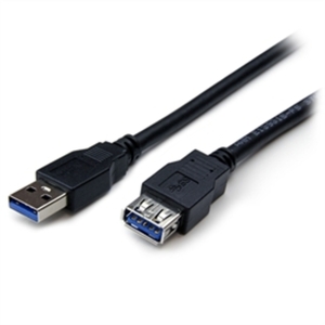 Startech PX1147 .com 6 Ft Black Superspeed Usb 3.0 Extension Cable A T