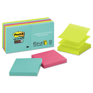 3m MMM R33018SSCYCP Post-itreg; Super Sticky Notes Cabinet Pack - 3 X 