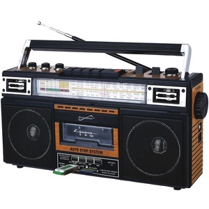 Supersonic SC-3201BT-WD Sc-3201bt-wd Retro 4-band Radio And Cassette P