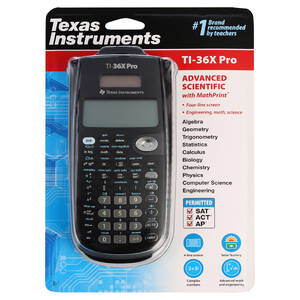 Texas TI-36XPRO Ti-36x Pro Scientific Calculator - 4 Line(s) - 16 Digi