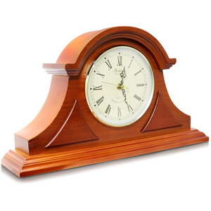 Bedford BED1439CHR Clock Collection Mahogany Cherry Mantel Clock With 