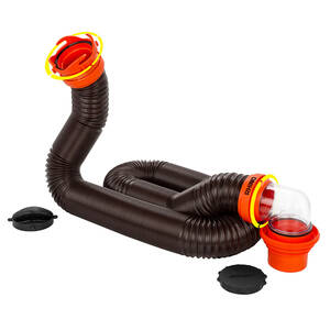 Camco 39761 Rhinoflex 1539; Sewer Hose Kit W4 In 1 Elbow Caps