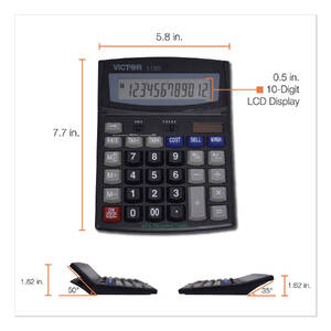 Victor 1190 Victor  Desktop Display Calculator - Easy-to-read Display,