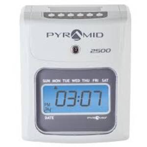 Pyramid 2500 Model  Auto Aligning, 6 Collumn, Time Clock Small Buisn
