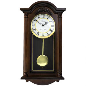 Bedford BED-NOAH Clock Collection Noah 22 Inch Chestnut Wood Chiming P
