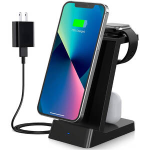 Trexonic TRX-UD21 3 In 1 Fast Charge Charging Station In Black