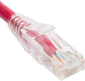 Cablesys ICC-ICPCST25RD Patch Cord  Cat 6  Clear Boot  Red  25ft.