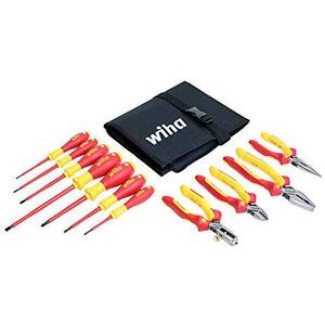 Wiha 32986 Wiha 11 Pc Insulated Industrial Pliers And Screwdriver Set