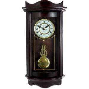 Bedford BED1247CHR Clock Collection 25 Inch Chiming Pendulum Wall Cloc