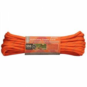 Sol 0140-1730 Sol Fire Lite 550 Reflective Tinder Cord 30 Ft