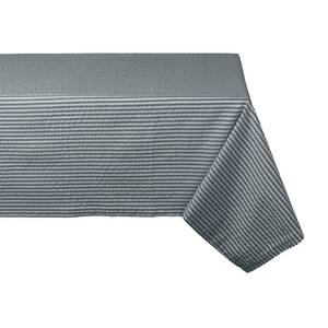 Dii CAMZ38959S Stone Gray Striped Seersucker Tablecloth - 60 X 104 Inc