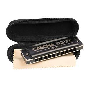 Cascha HH2058 Master Edition Blues Harmonica With Case And Cleaning Cl