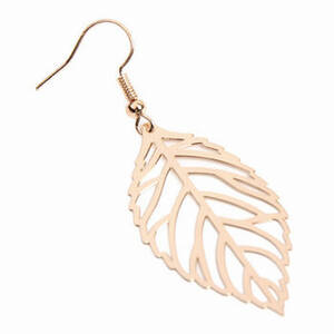 Dobbi HDE2321G Leaf Cast Hook Earrings ( Variety Colors Available ) By