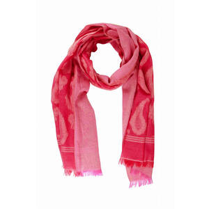 Saachiwholesale 130074 Paisley Pink Scarf (pack Of 1)