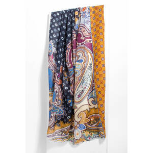 Saachiwholesale 153438 Mixed Paisley Scarf (pack Of 1)