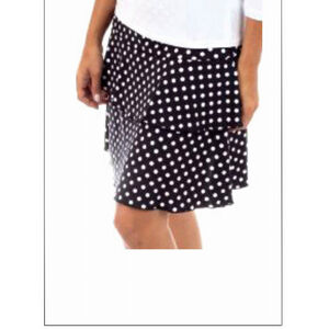 Island SH001-5006B-P3 3 Tier Printed Skort With The Ruffle In The Cent