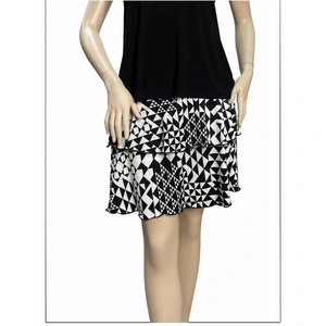 Island SH001-60943 3 Tier Printed Skort With The Ruffle In The Center 
