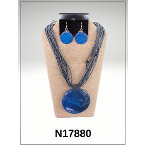Island N17880-OS1 Necklace Set And Earrings (pack Of 1)