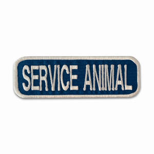 K9 Service_BlueWhite_2x6 Esaservice Animal Patches (pack Of 1)