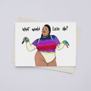Black 149901586 What Would Lizzo Do? - Greeting Card (pack Of Pack Of 