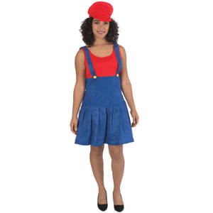 Goods F-04-002-L Ms.red Plumber Costume (pack Of 1)